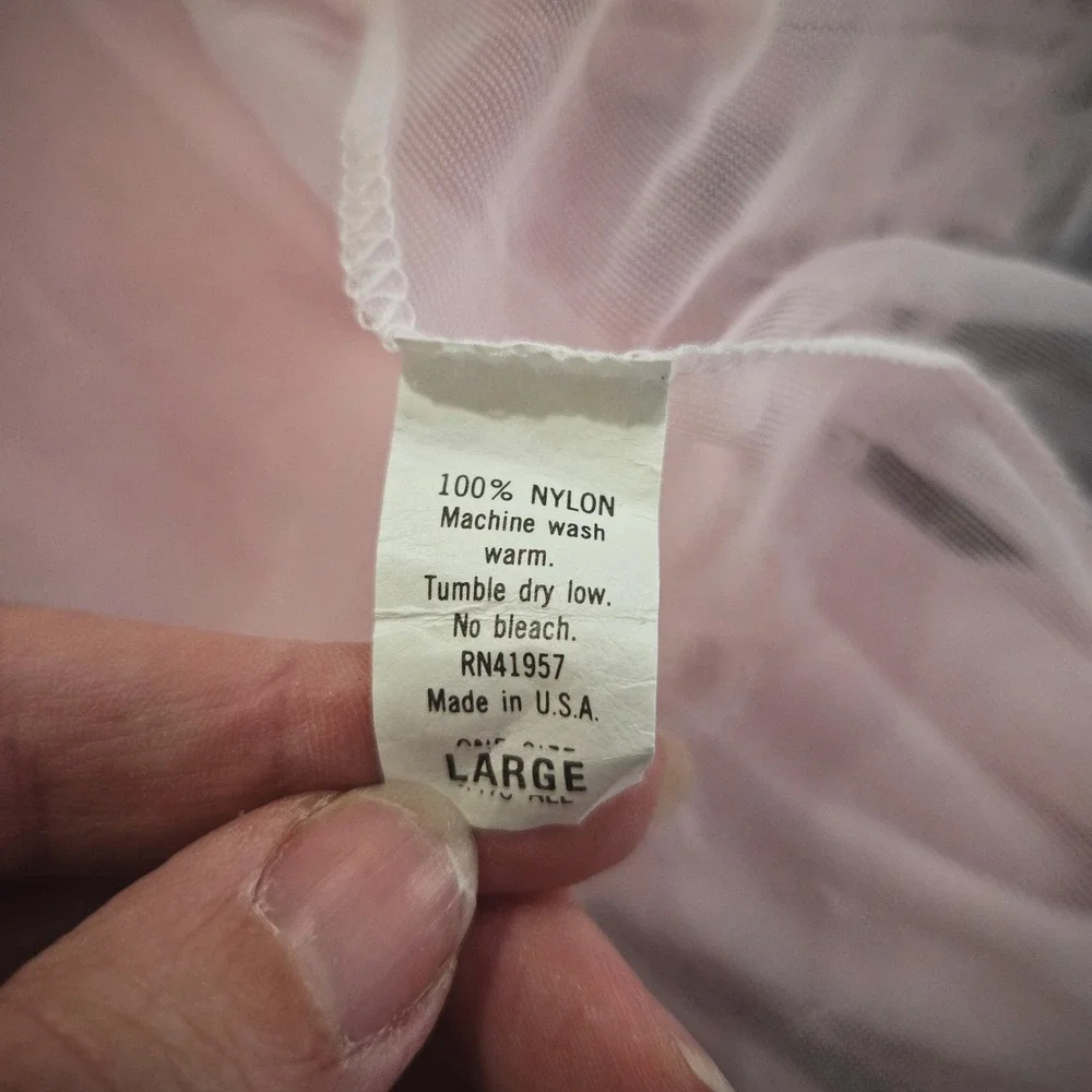 Vintage 70s Sedu Sheer Pink‎ Lace Trim Short Sleeve Kimono Robe One Size